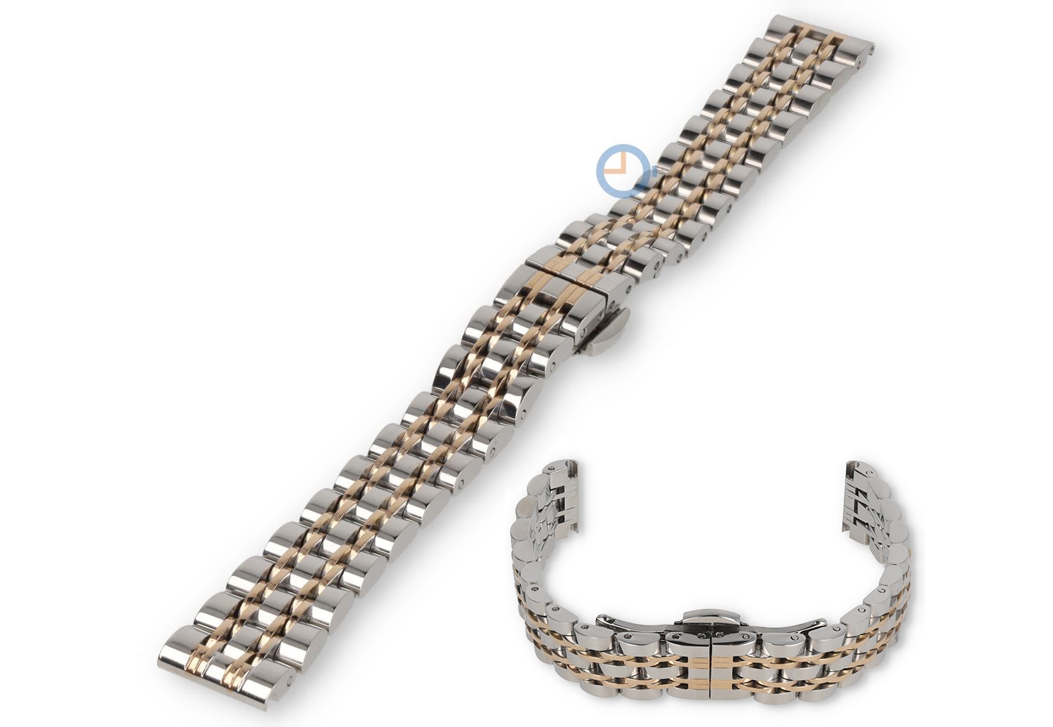 14mm Rolex Jubilee horlogeband - zilver/ros? staal