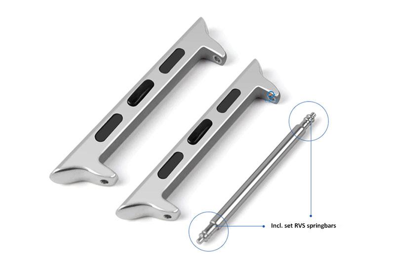 Zilveren Apple watch adapter 38-40-41-42mm - 22mm