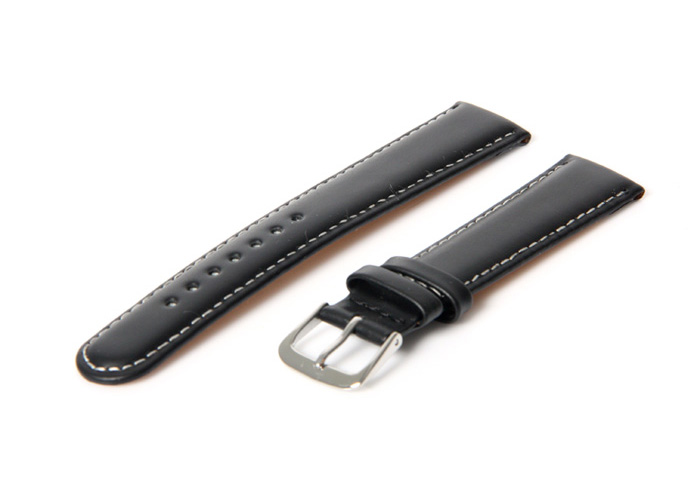 Horlogeband 20mm zwart