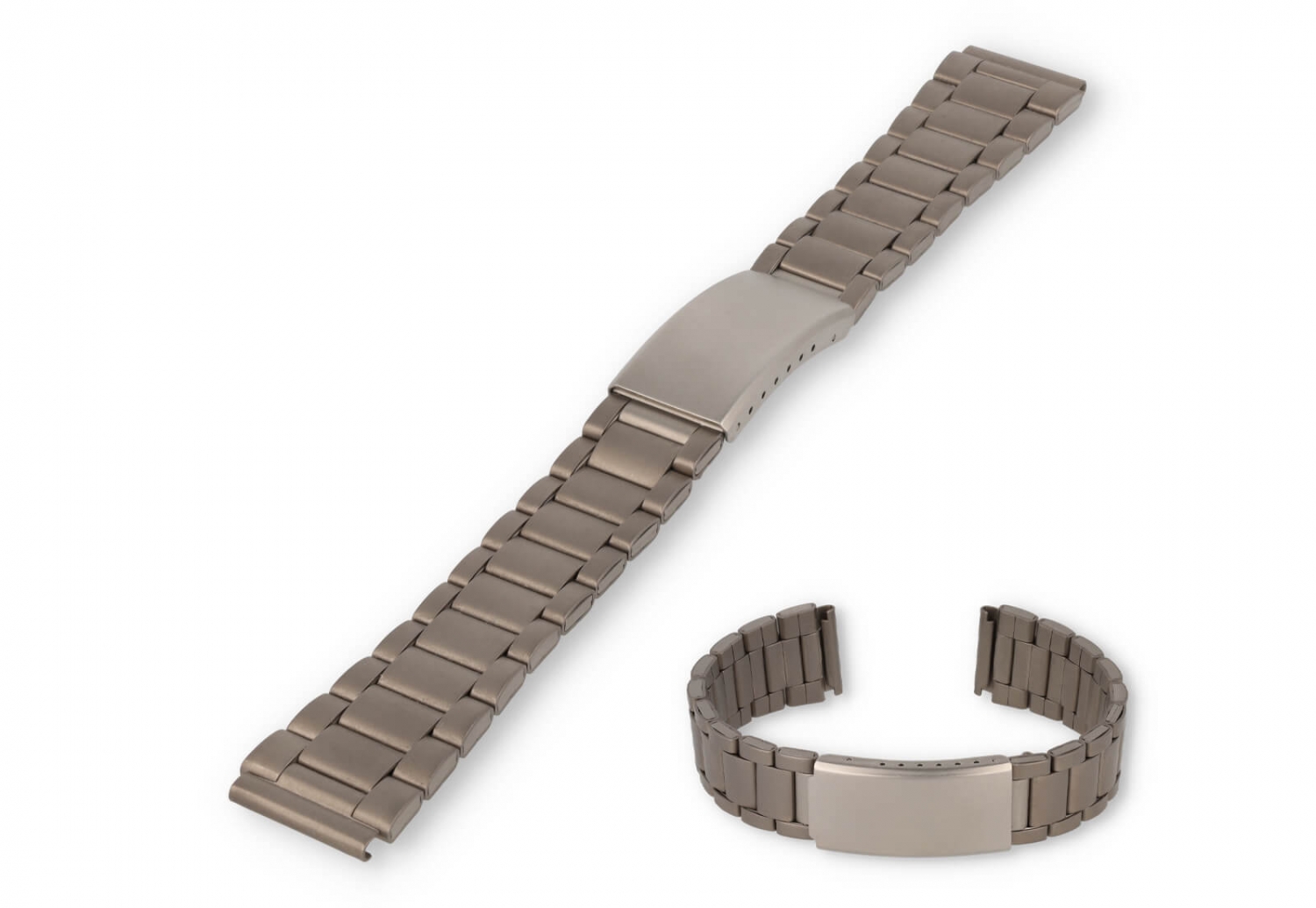 18mm titanium horlogeband met vouwsluiting