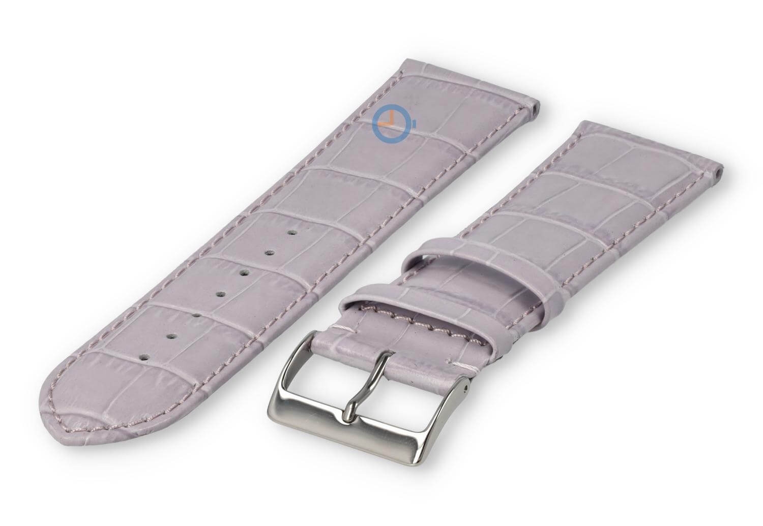 XL horlogeband van kalfsleer - 26mm - lavendel