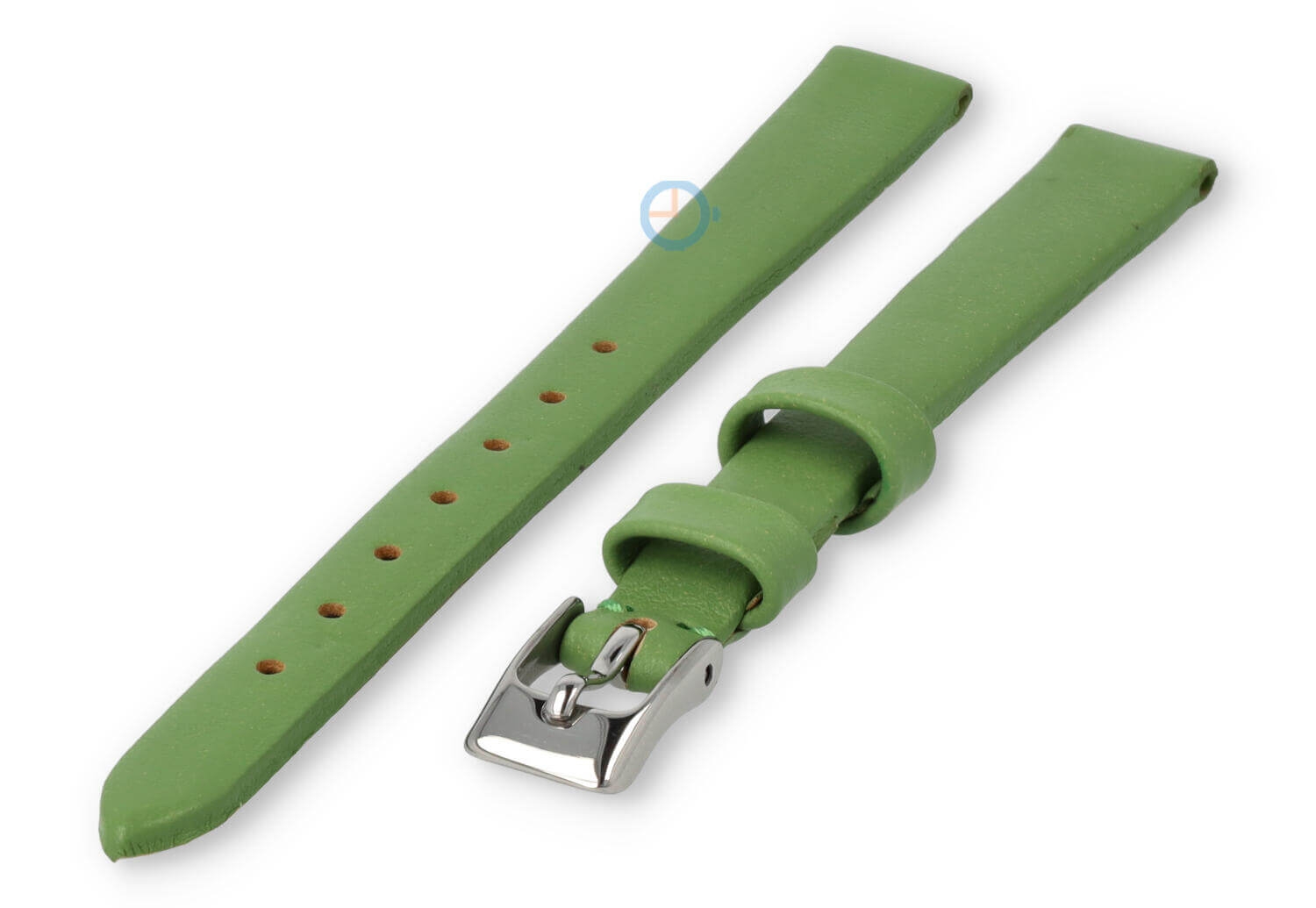 Naadloze en gladde horlogeband 10mm - appelgroen