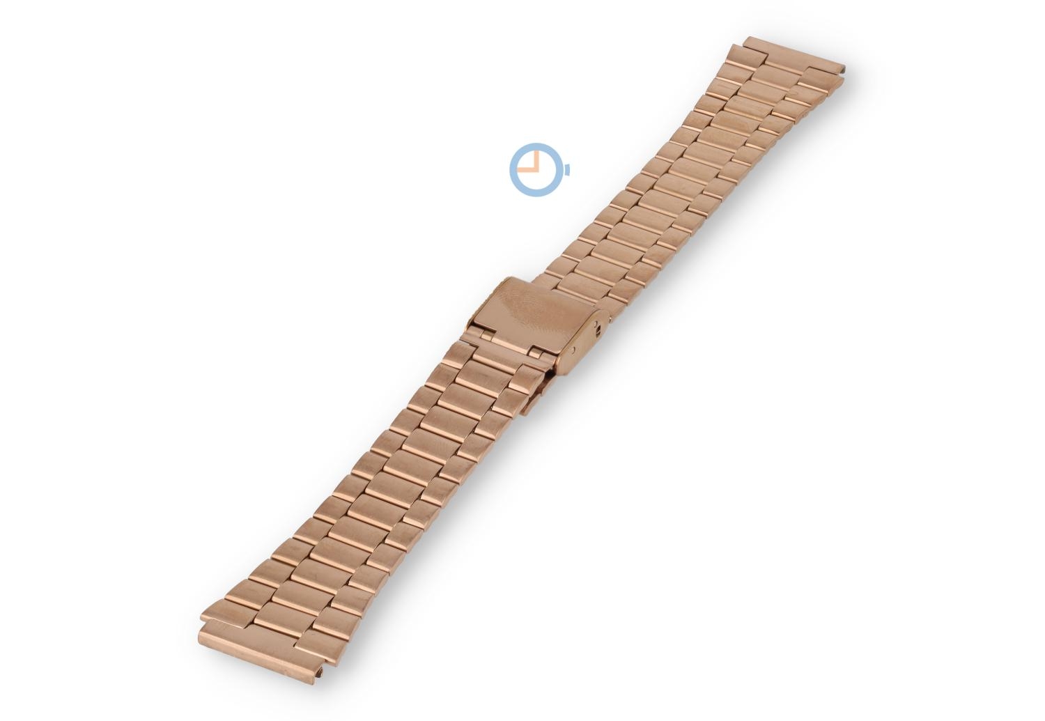 Vintage stalen horlogebandje 18mm - rose