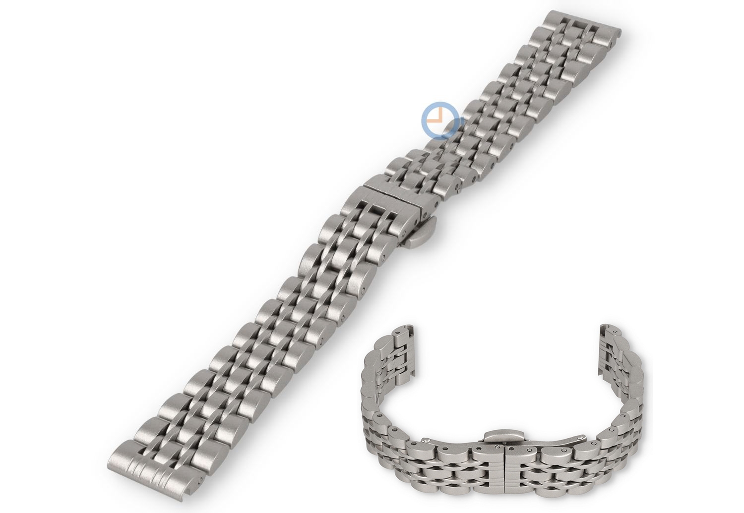 14mm Rolex Jubilee horlogeband - titaniumgrijs staal