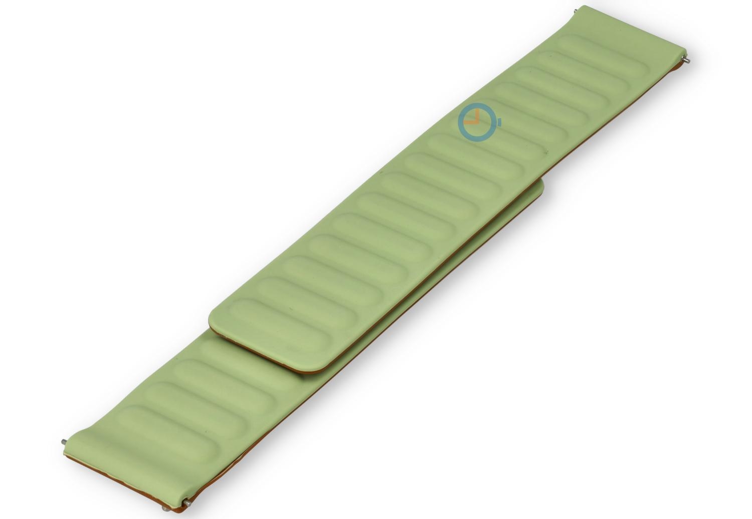 Horlogeband met magneet - 22mm - pastelgroen