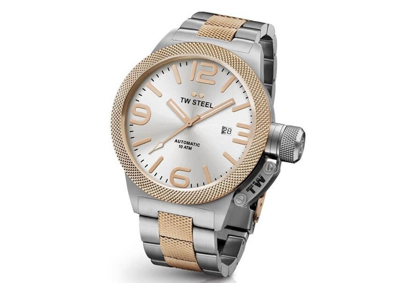 TW Steel Canteen CB126 horlogeband zilver - 24mm