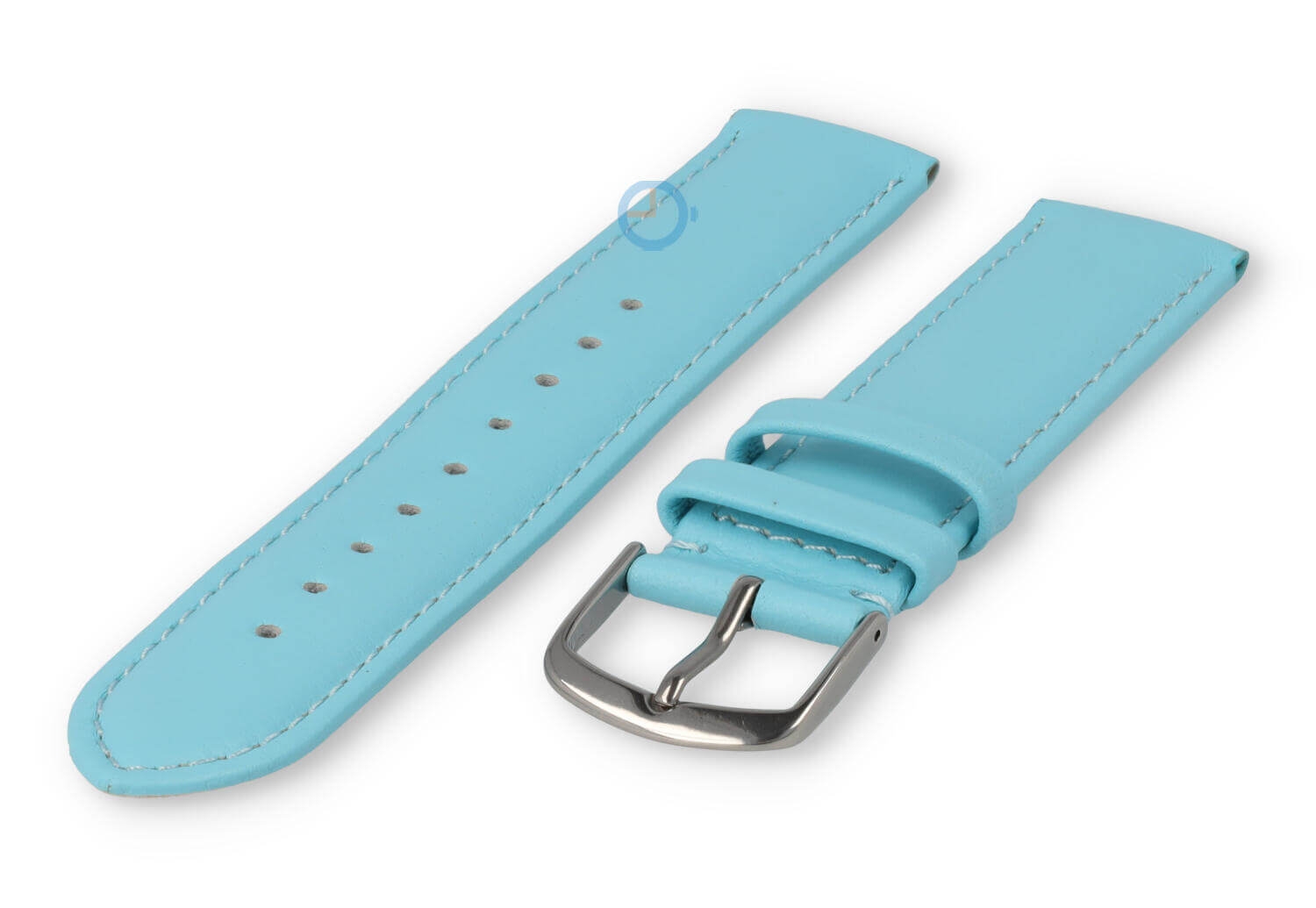 18mm horlogeband glad leer - laguna
