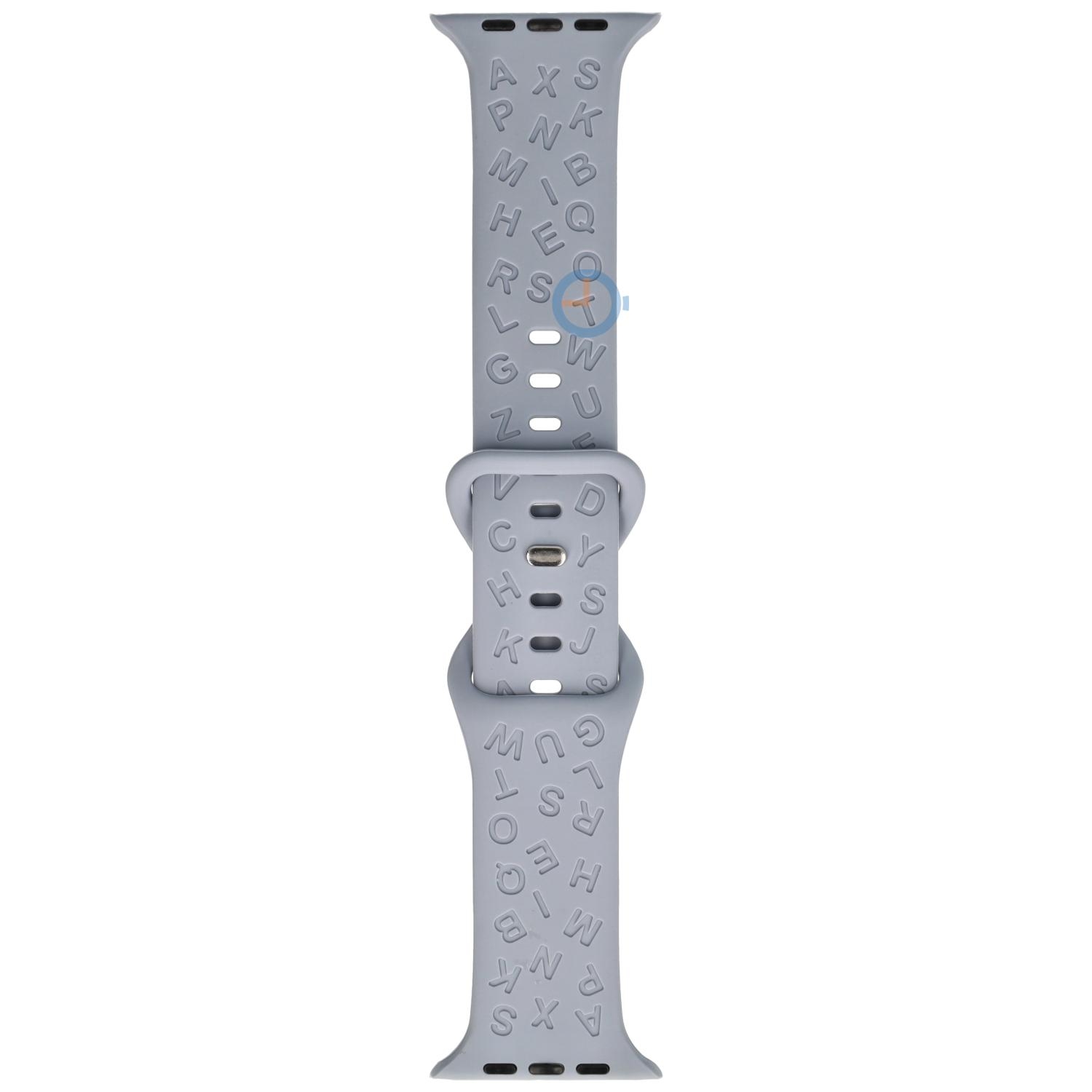 Letter bandje Apple watch 45mm - Soft blue