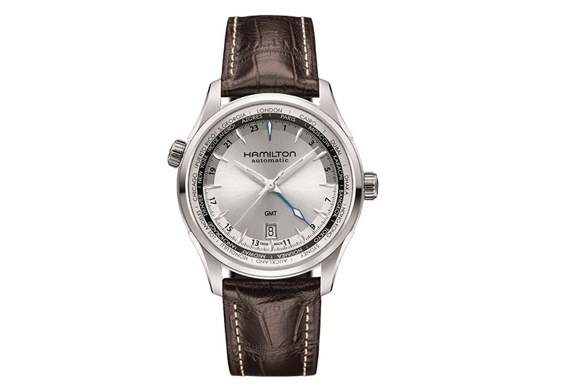Hamilton horlogeband H32605551 - bruin leer