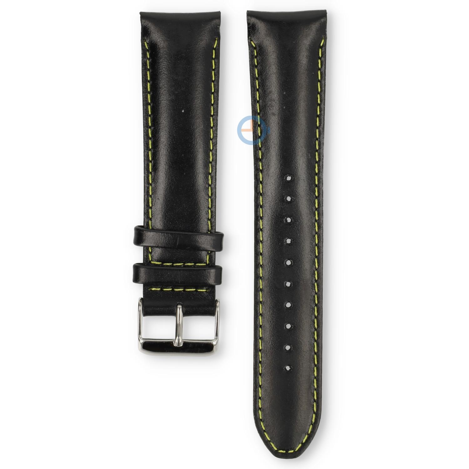 Universele 22mm bruin leren horlogeband - Lorus