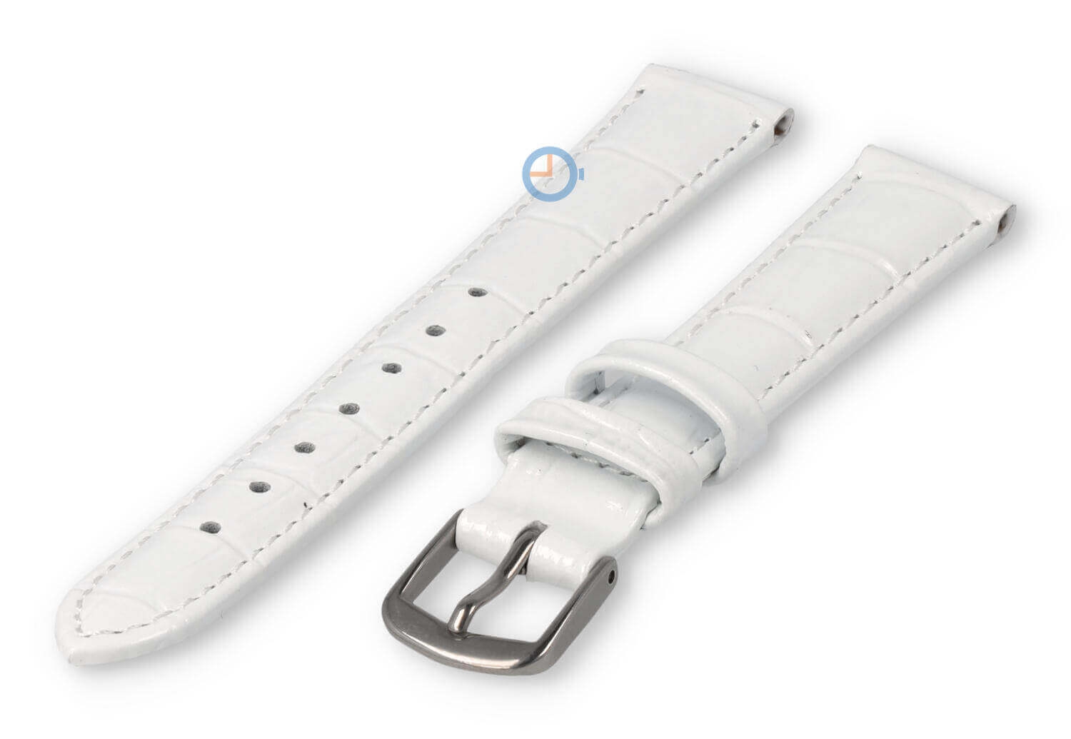 Kleine horlogeband van leer - 14mm - wit
