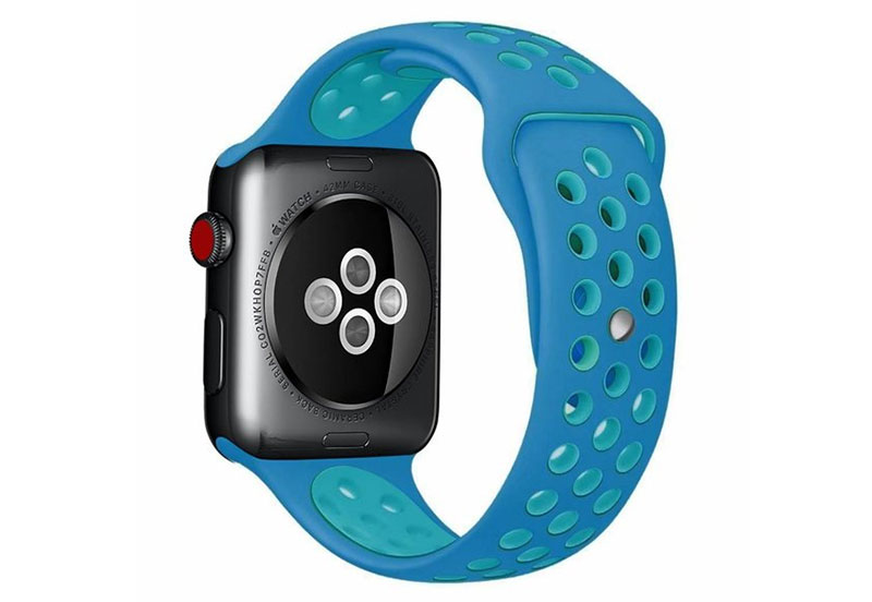 Sportbandje voor Apple (45mm)  blauw/turquoise