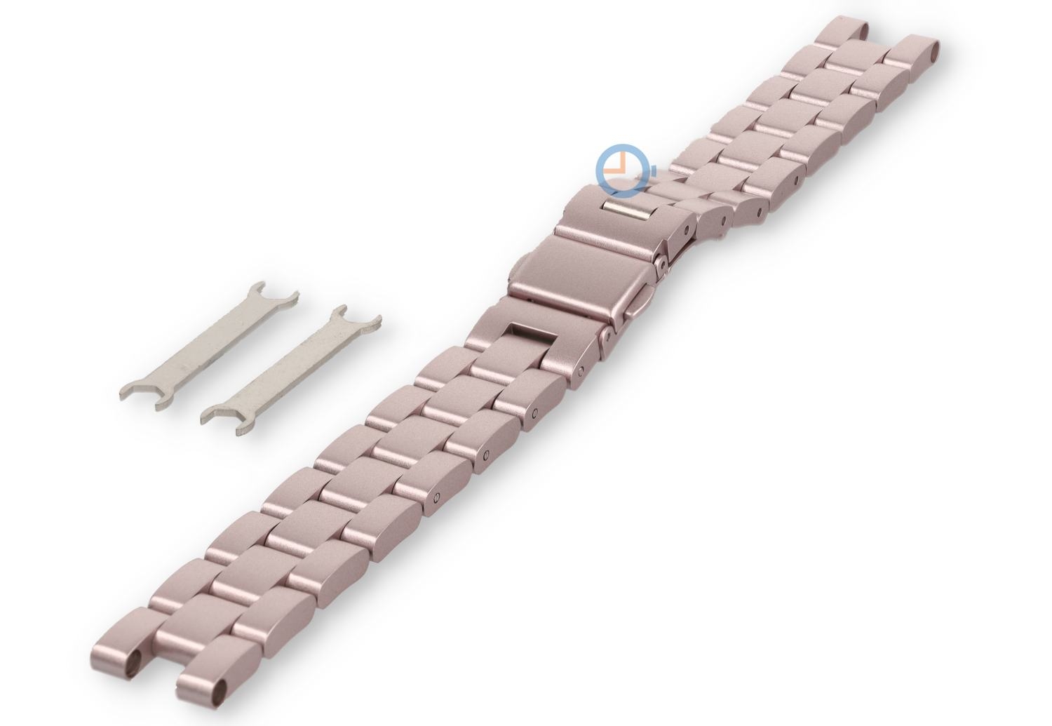 Alternatief bandje voor Garmin Lily - roze staal - 14mm