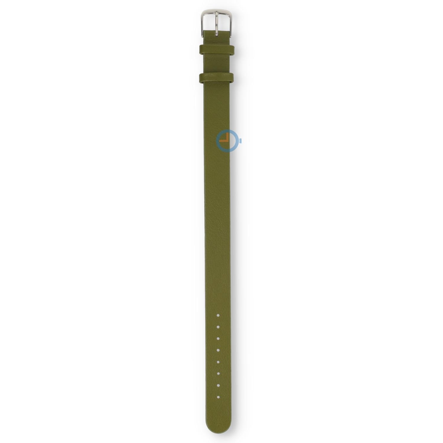 One-piece leren horlogeband - 14mm - avocado