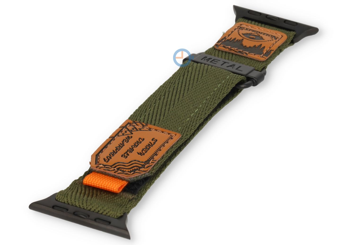 Outdoor nylon bandje Apple Watch 45mm - green