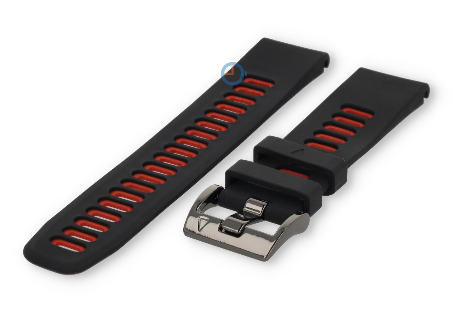 Garmin Fenix 5/6/7 horlogeband zwart-rood