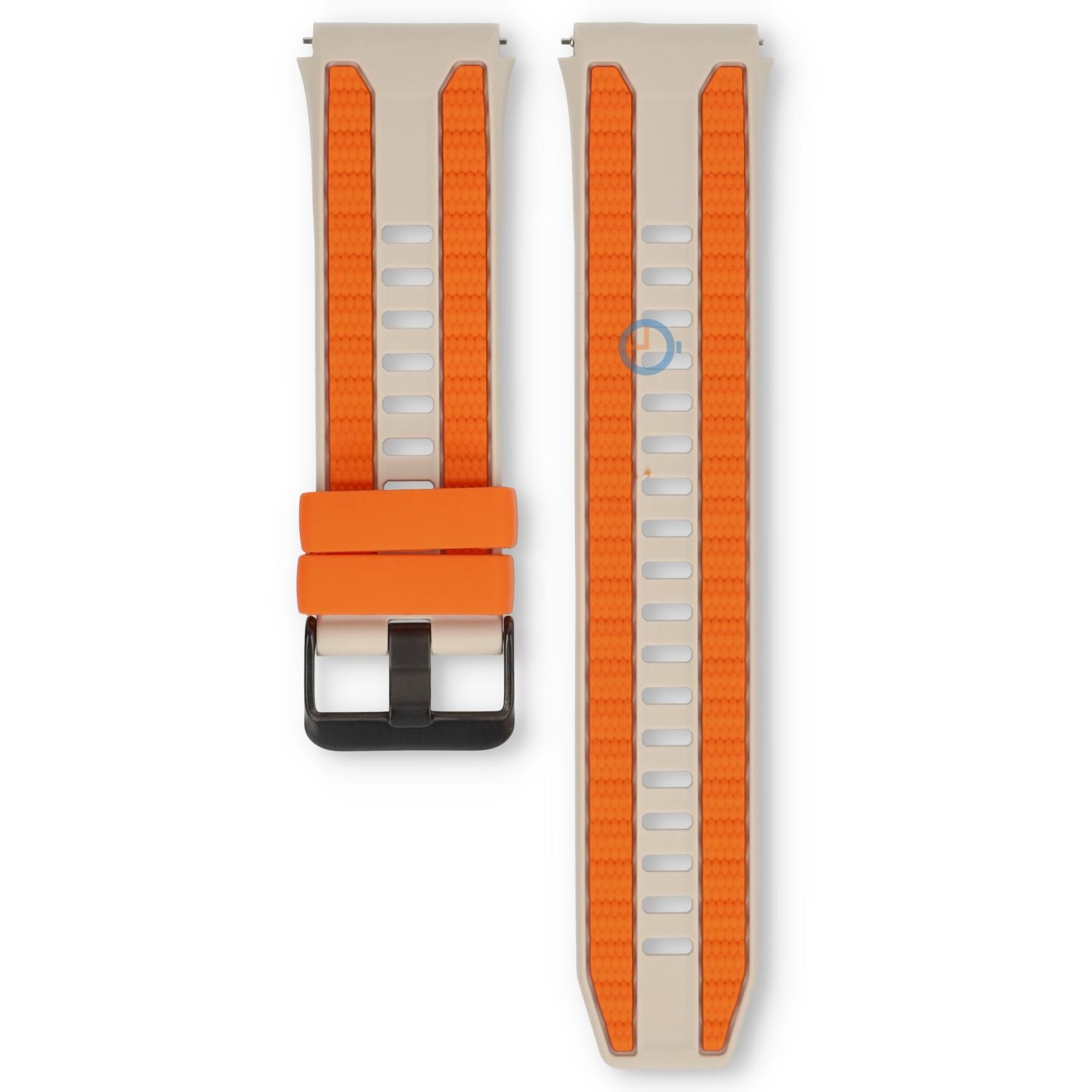 Huawei Ultimate 2 horlogeband - offwhite/oranje
