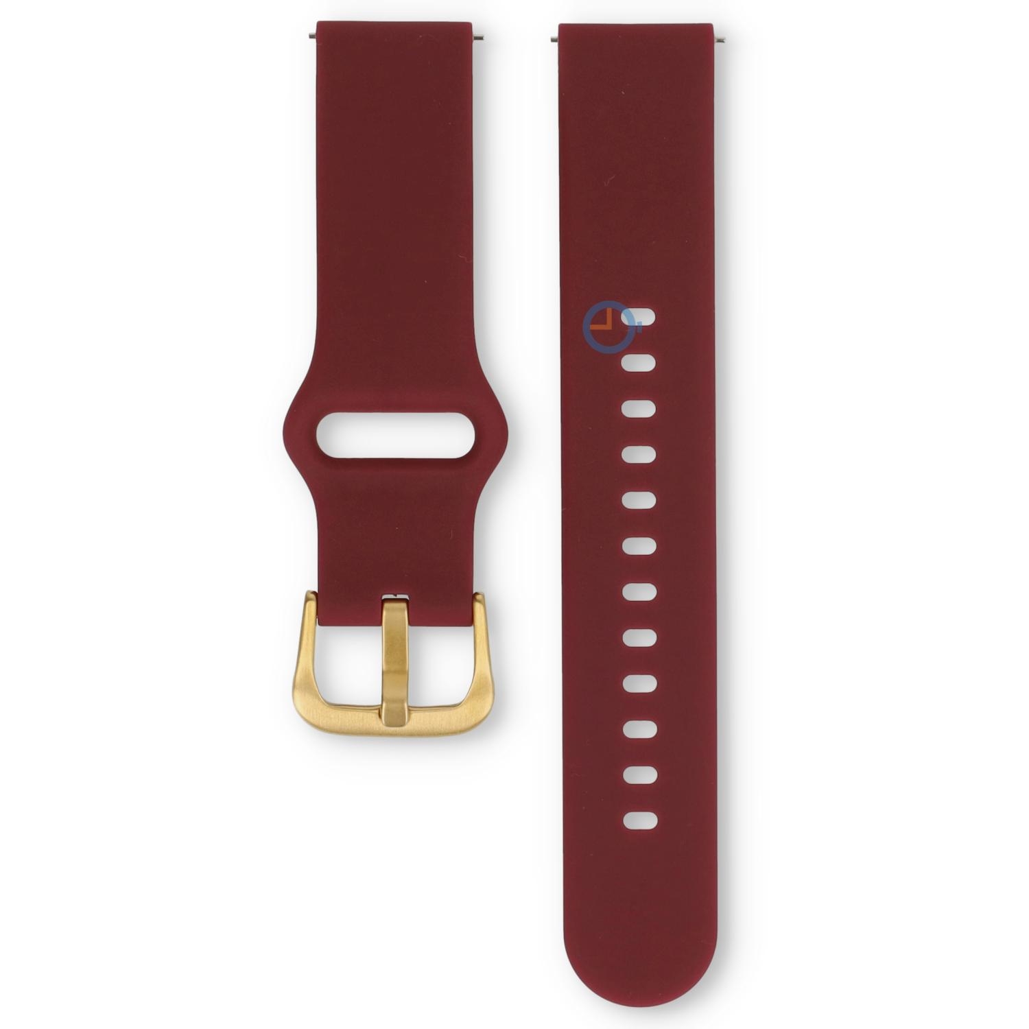 Ice Smart 18mm horlogebandje - Red/gold