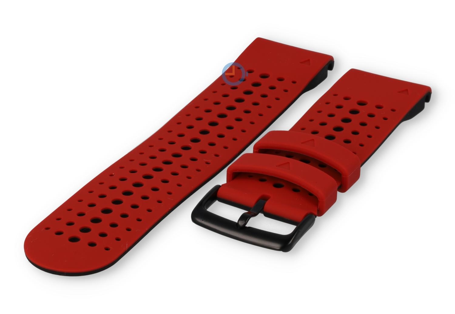 QuickFit 26mm bandje - Garmin Fenix 7X - rood/zwart