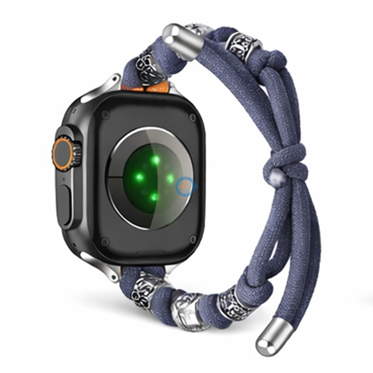 Apple watch Bohemian bandje met bedels (38-40-41-42mm) - grijs