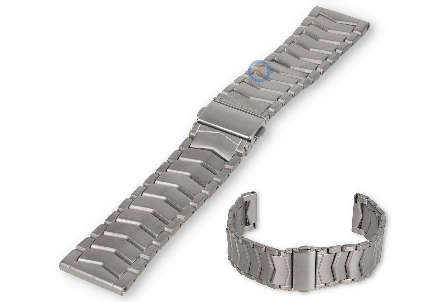 22mm V-link horlogeband - zilver staal