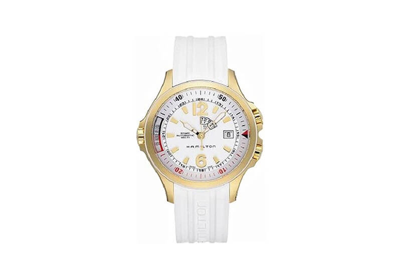 Hamilton horlogeband H77535825 - wit siliconen