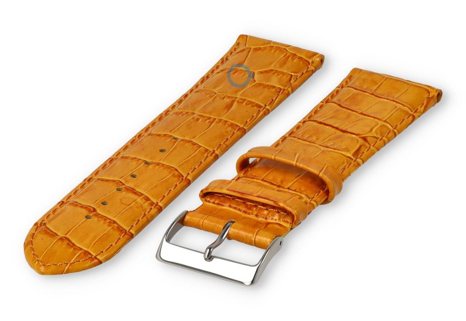 XL horlogeband van kalfsleer - 26mm - abrikoos