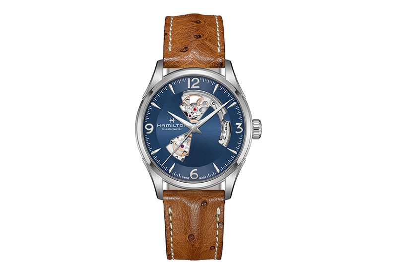 Hamilton horlogeband H32705041 - bruin leer
