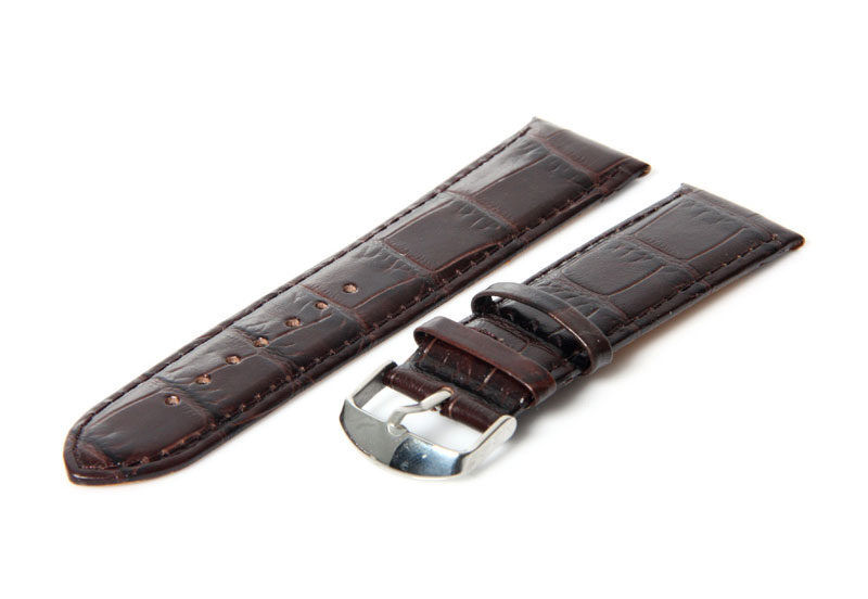 Horlogeband 24mm bruin