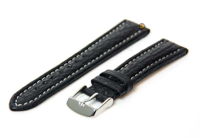 Horlogeband 22mm zwart
