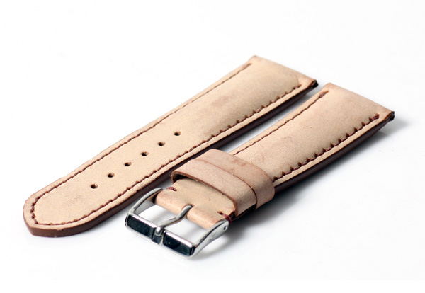 Horlogeband 20mm oud beige