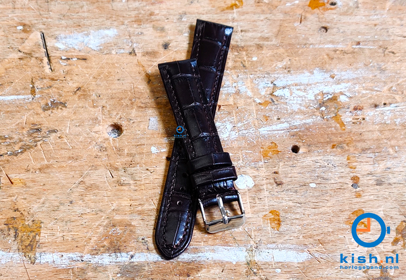 Horlogeband voor Seiko - 18mm - donkerbruin