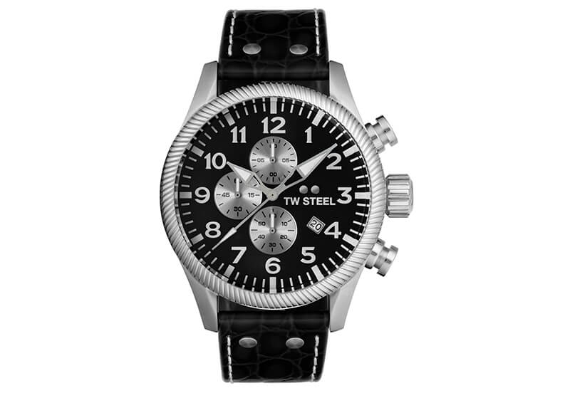 Horlogeband TW Steel VS110 - Zwart