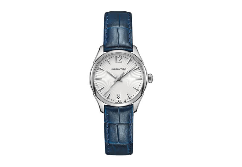 Hamilton horlogeband H42211655 - blauw leer