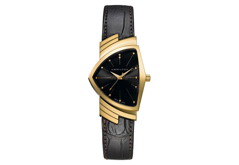 Hamilton horlogeband H24421521 - bruin leer