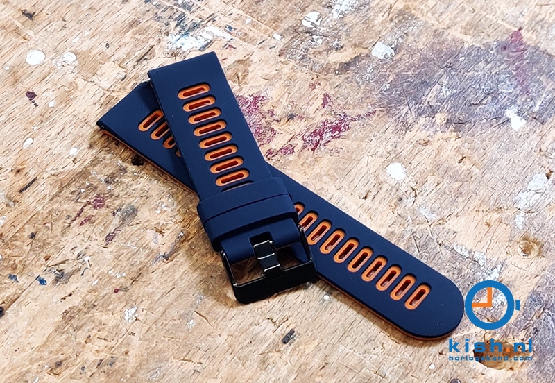 Coros Apex 42mm / Pace 2 siliconen horlogeband - blauw/oranje