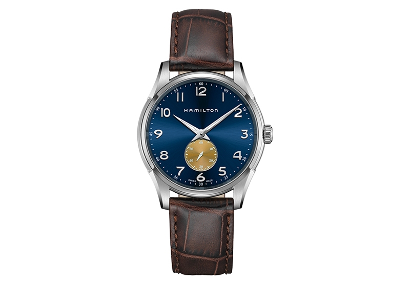 Hamilton horlogeband H38411540 - bruin leer