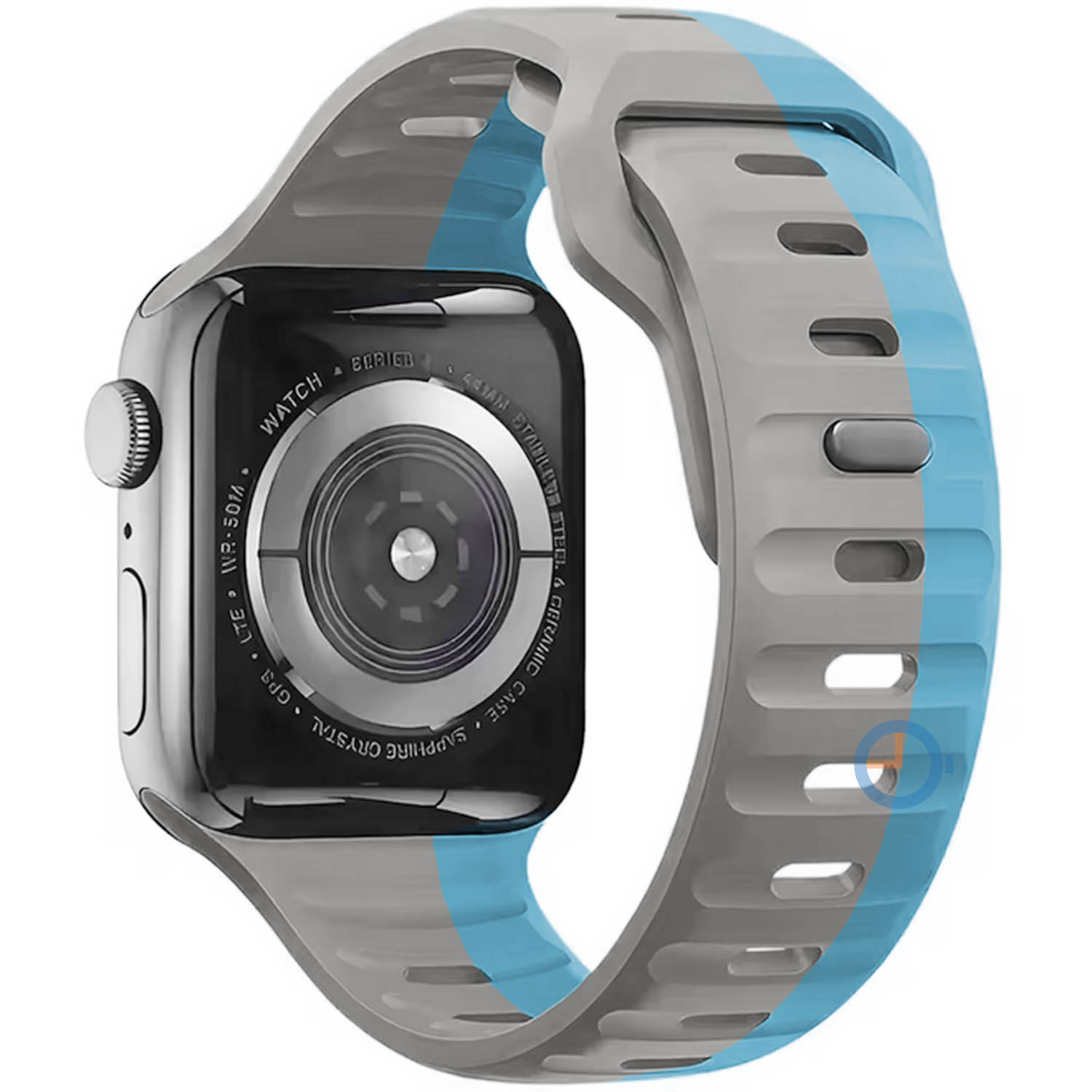 Siliconen horlogebandje Apple Watch 45mm - grijs blauw