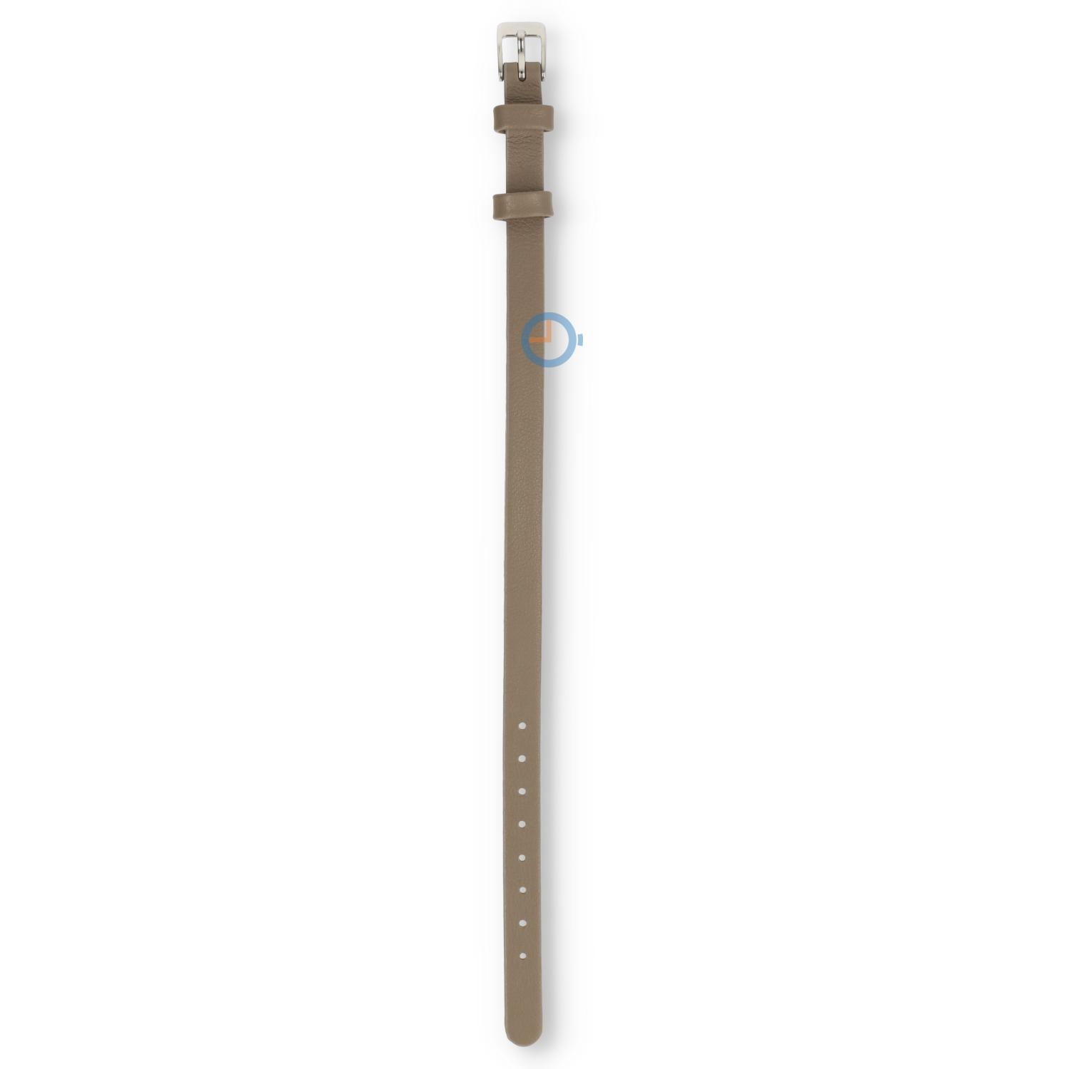 One-piece leren horlogeband - 8mm - taupe