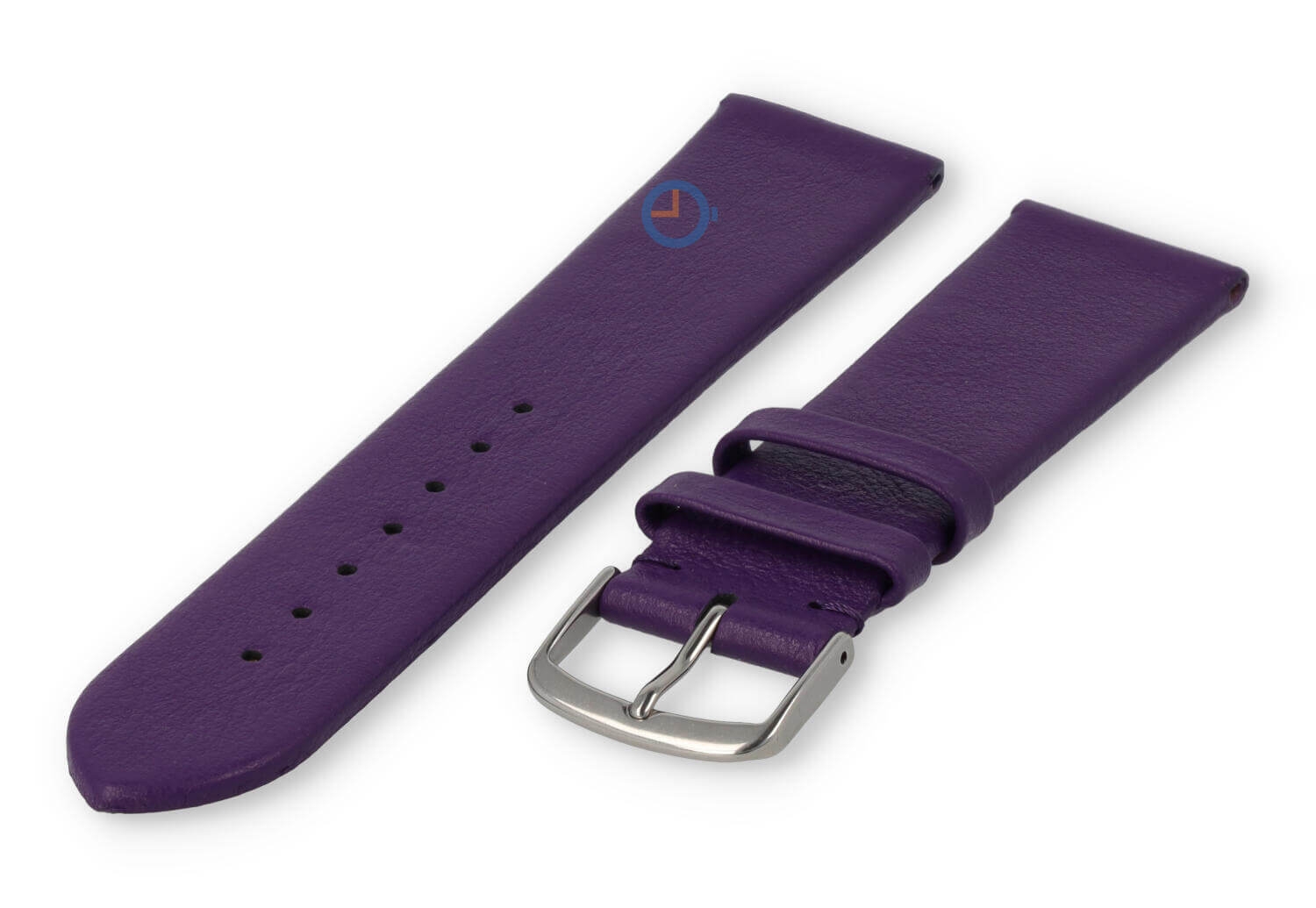Naadloze en gladde horlogeband 20mm - aubergine