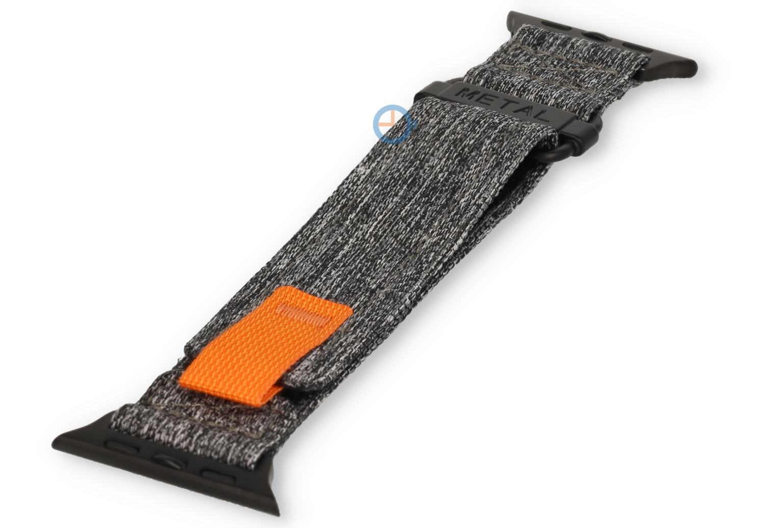 Denim-look bandje voor Apple Watch 45mm - grey