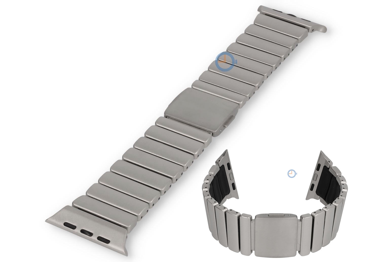 Titanium horlogeband Apple Watch 49mm - titan/black