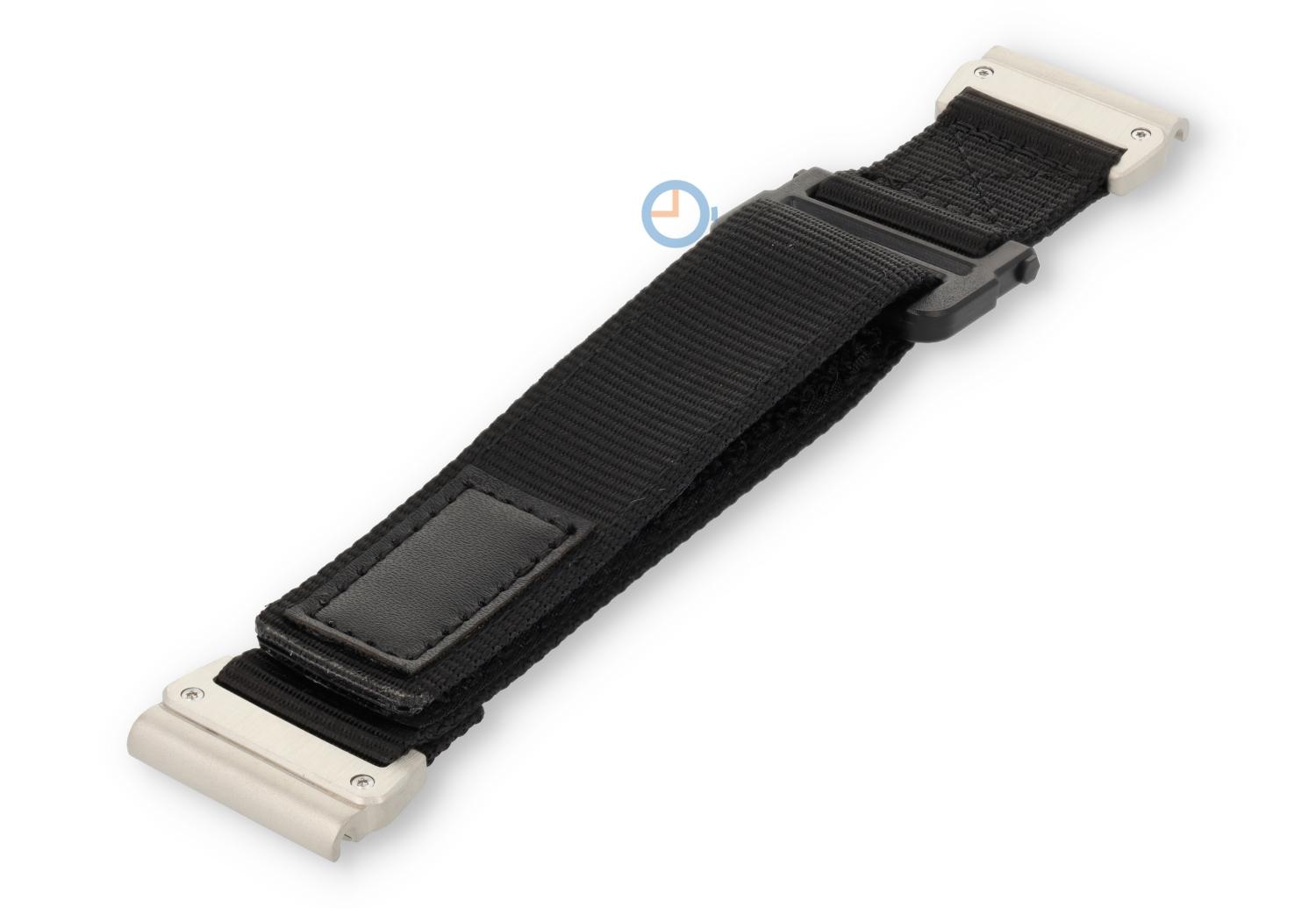Garmin Fenix 5/6/7 horlogeband zwart - klittenbandsluiting