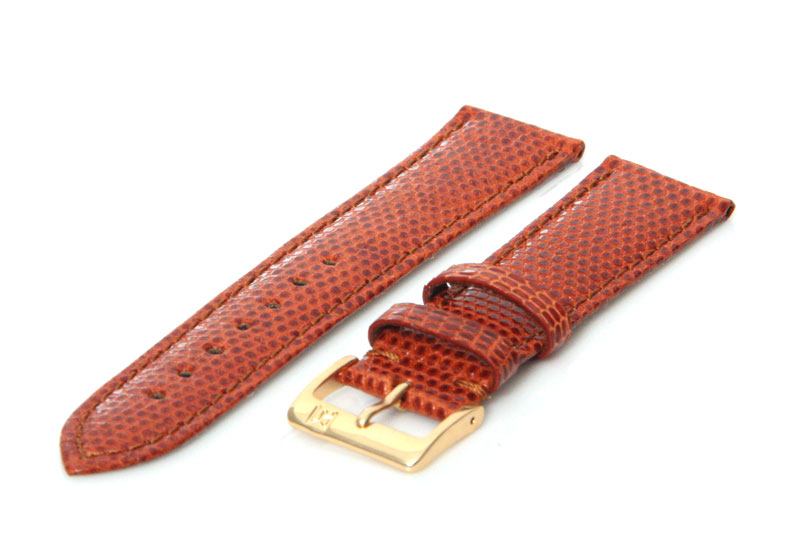Horlogeband 22mm Havana bruin