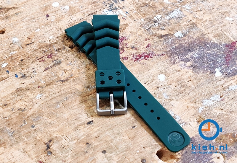 Universele Seiko duikers horlogeband 20mm - donkergroen