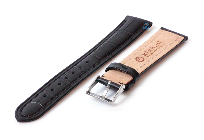 Horlogeband voor Seiko - 18mm - zwart