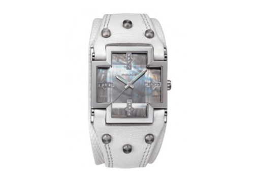 Police horlogeband P11598JS28 wit
