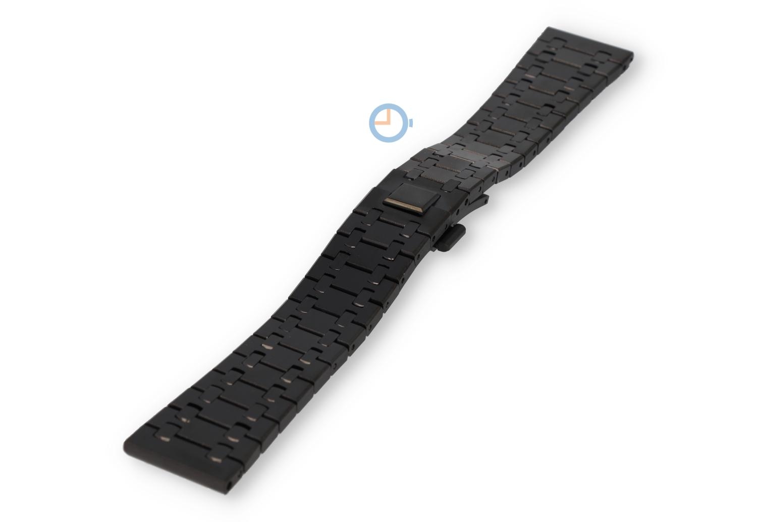 22mm stalen horlogeband zwart - Audemars Piguet look