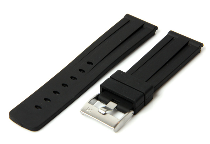 Horlogeband 24mm zwart