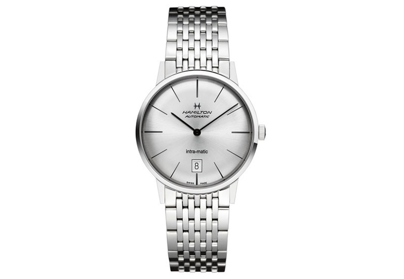 Hamilton horlogeband H38455151 - zilver staal
